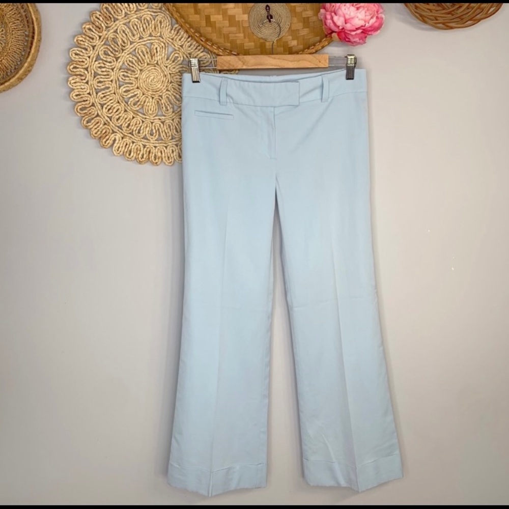 BCBGMaxAzria Light Blue Flare Pants